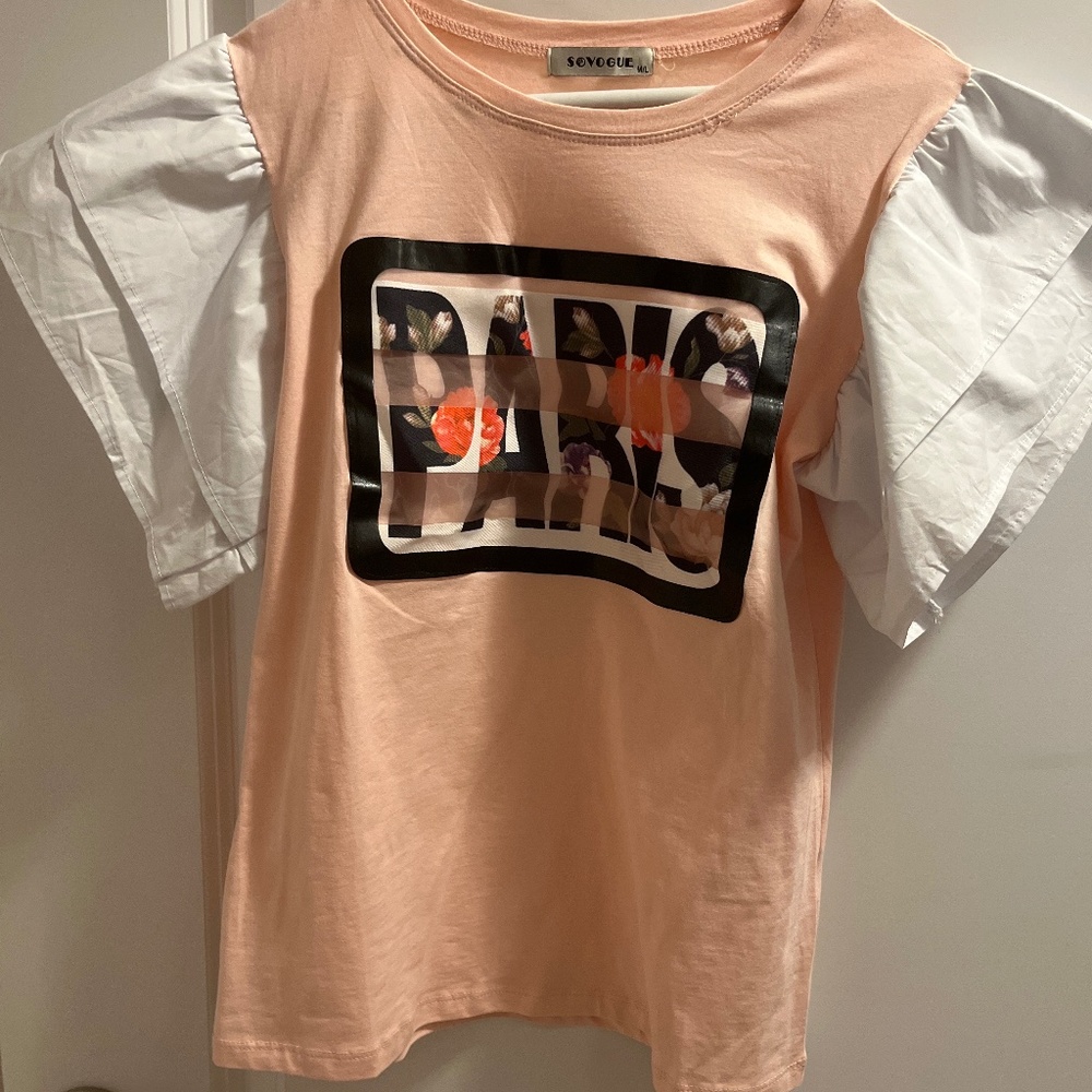 Frilly Paris T Shirt